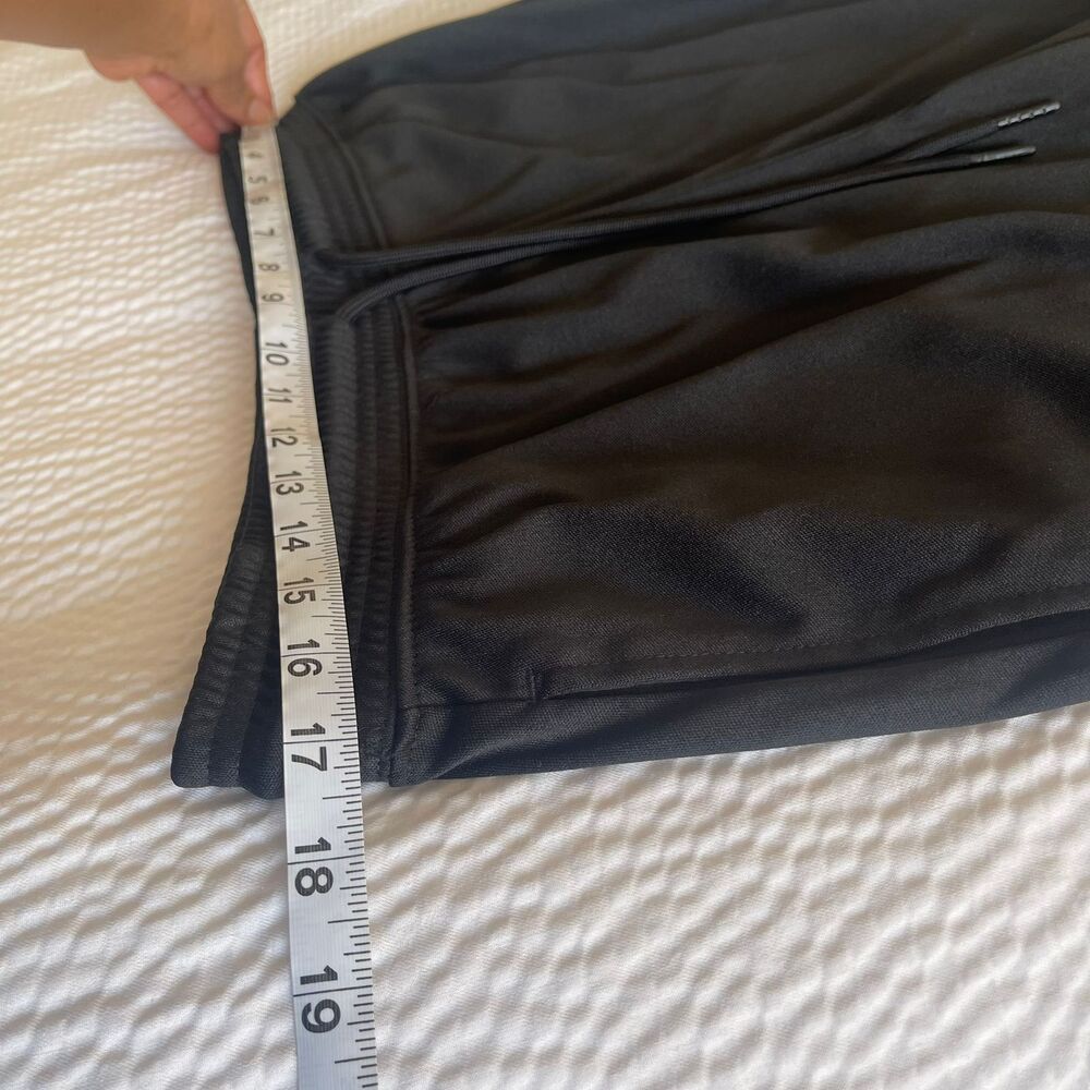 Messi Mens Athletic Fleece Black Active Jersey Pant Sports Shorts Size M - Picture 7 of 9